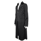 Stylish Crucifix Zip Trench Coat