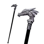 Silver Dragon Head Cane