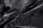 Shiny PU Leather Layered Buckle Dress