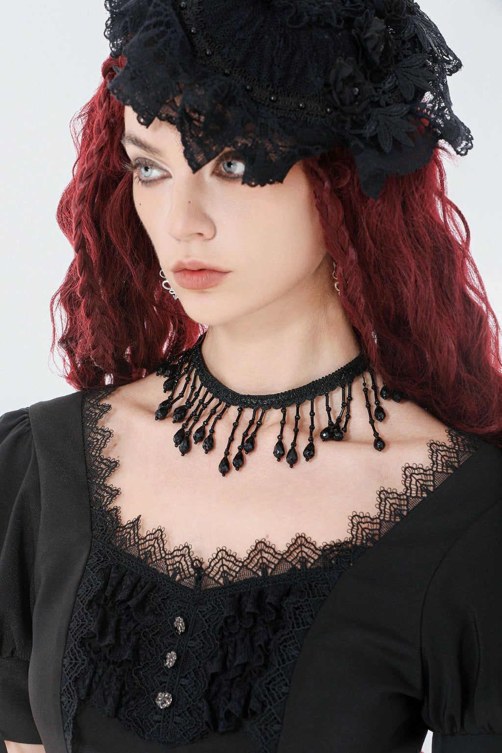 Vintage Teardrop Bead Choker