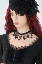 Vintage Teardrop Bead Choker