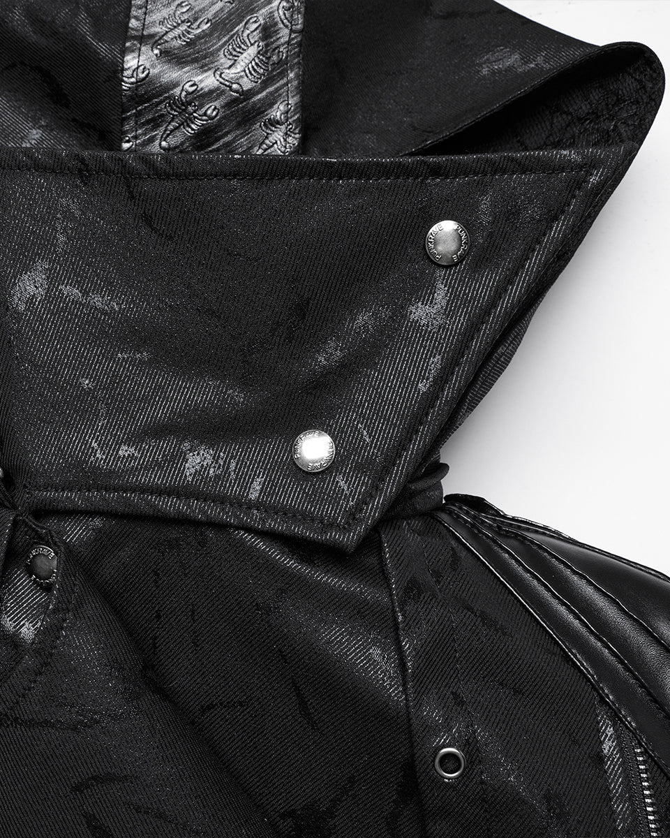 Ladies Scorpion Hooded 2-Way Villain Coat