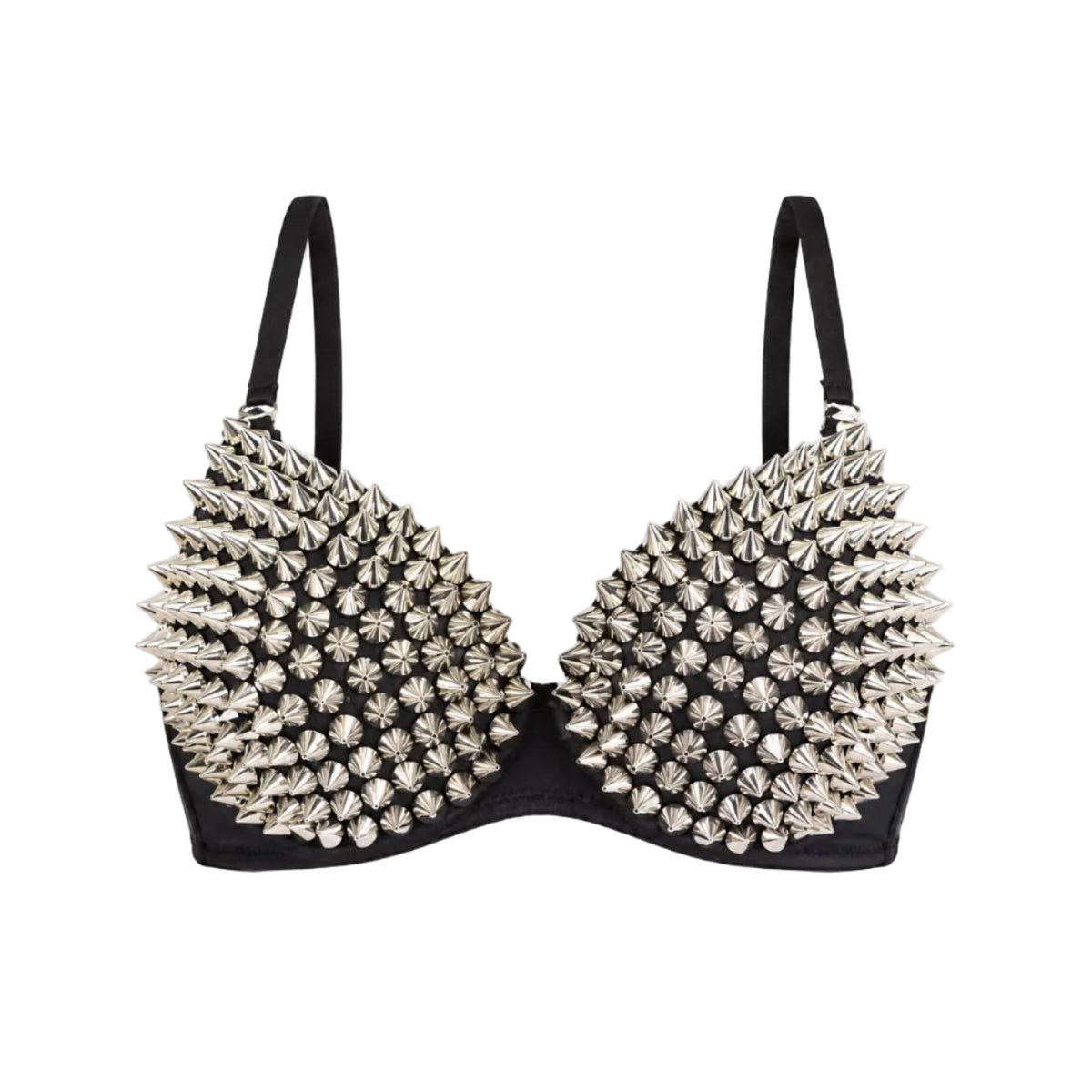 Metal Spike Bra