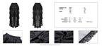 Pleated Hi-Lo Petticoat Skirt