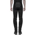 Victorian Button Leather Design Trousers