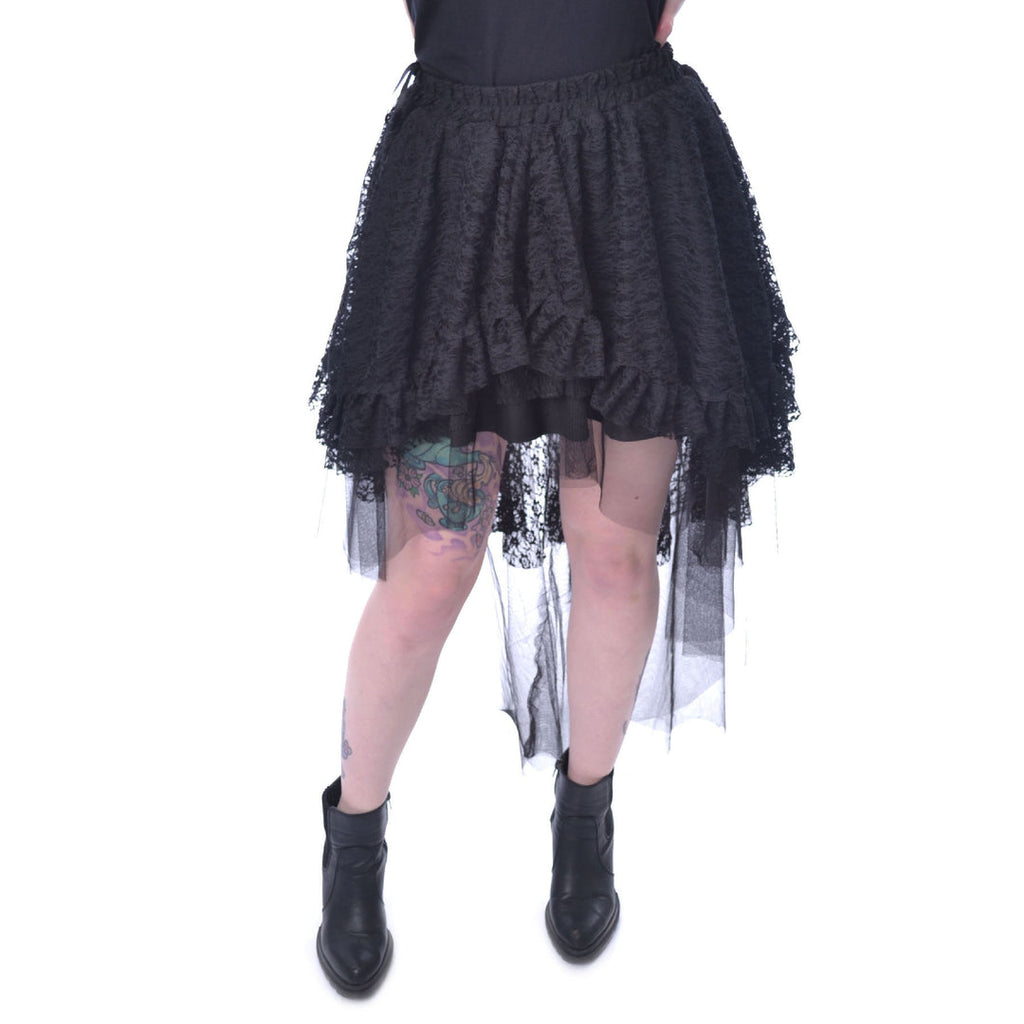 Ruffle Mesh Skirt