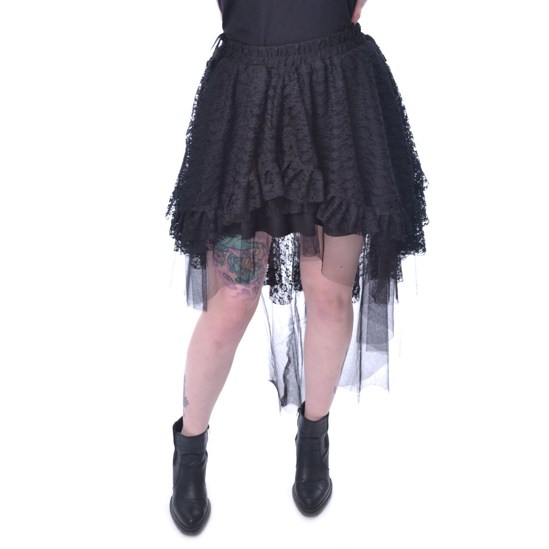 Ruffle Mesh Skirt