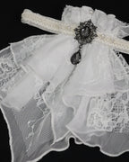 Diamond Shape White Cravat