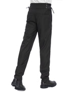 Pinstripe Button Trousers