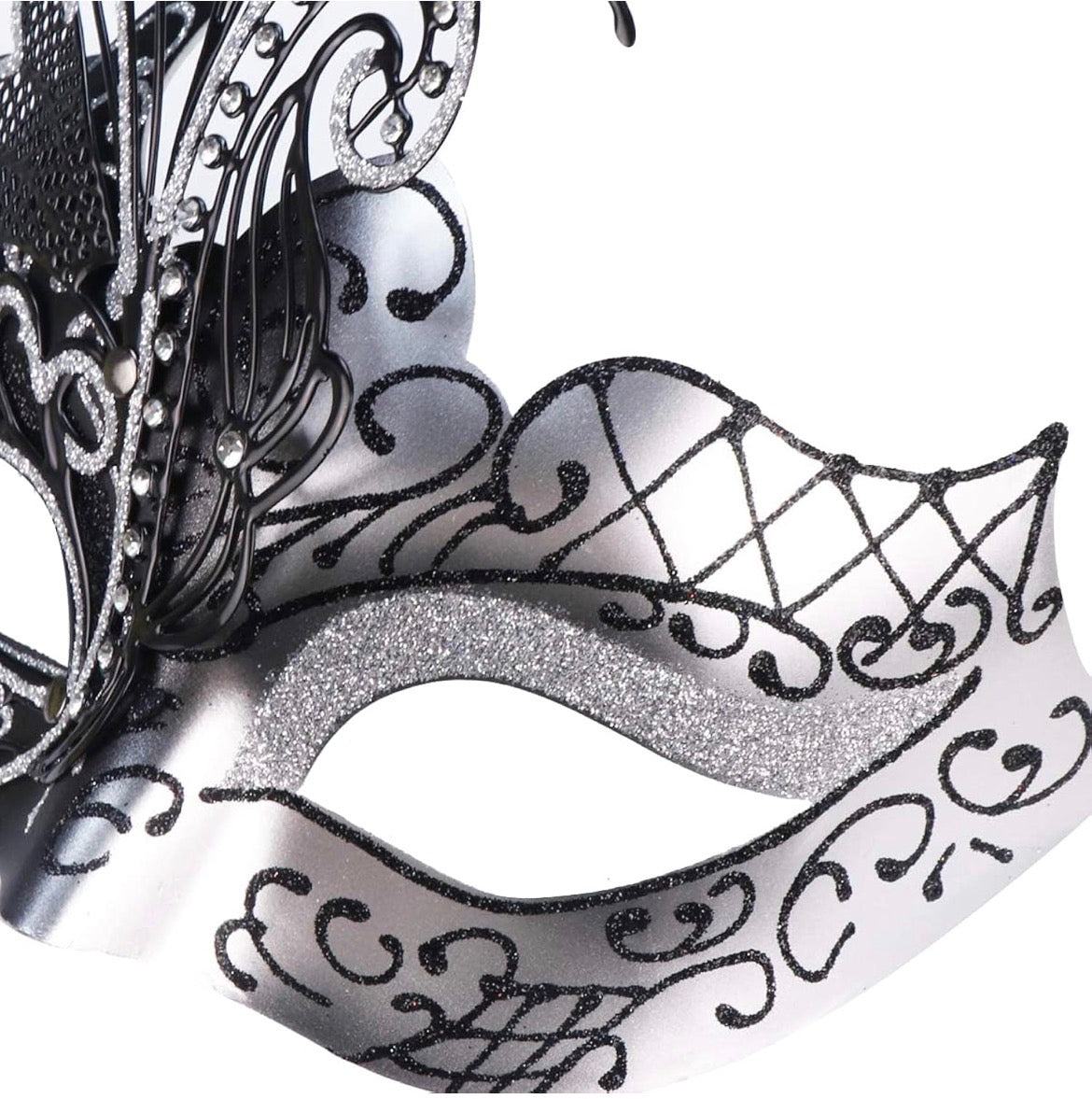 Silver Butterfly Masquerade Mask