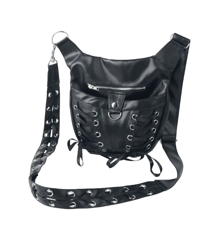 Corset Lace Up Strap Bag
