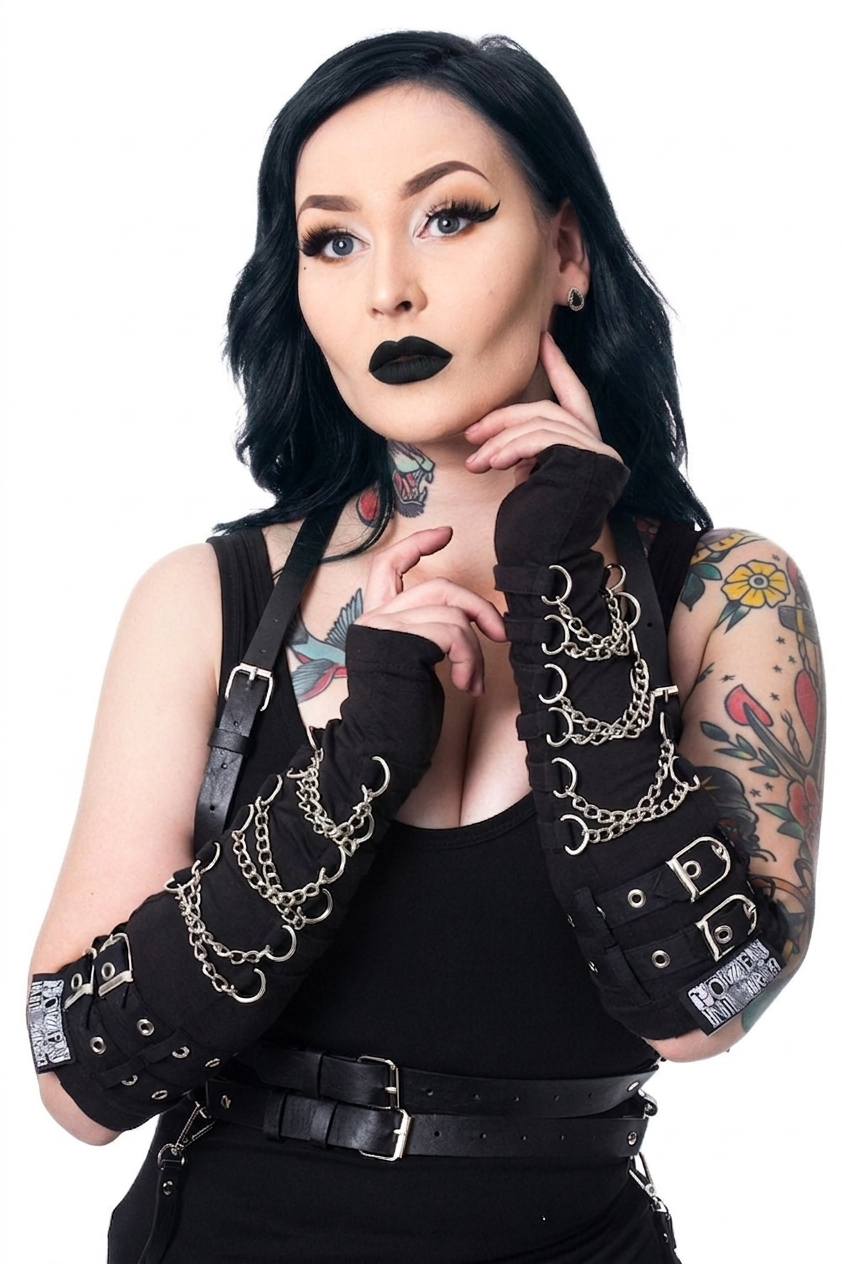 Chained Buckle Armwarmers