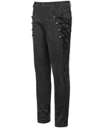 Formal Side Button Lace Up Trouser