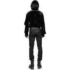 Victorian Button Leather Design Trousers