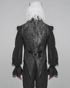 Men’s Jacquard Velvet Tailed Gothic Waistcoat
