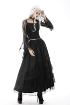 Frill Lace Long Skirt