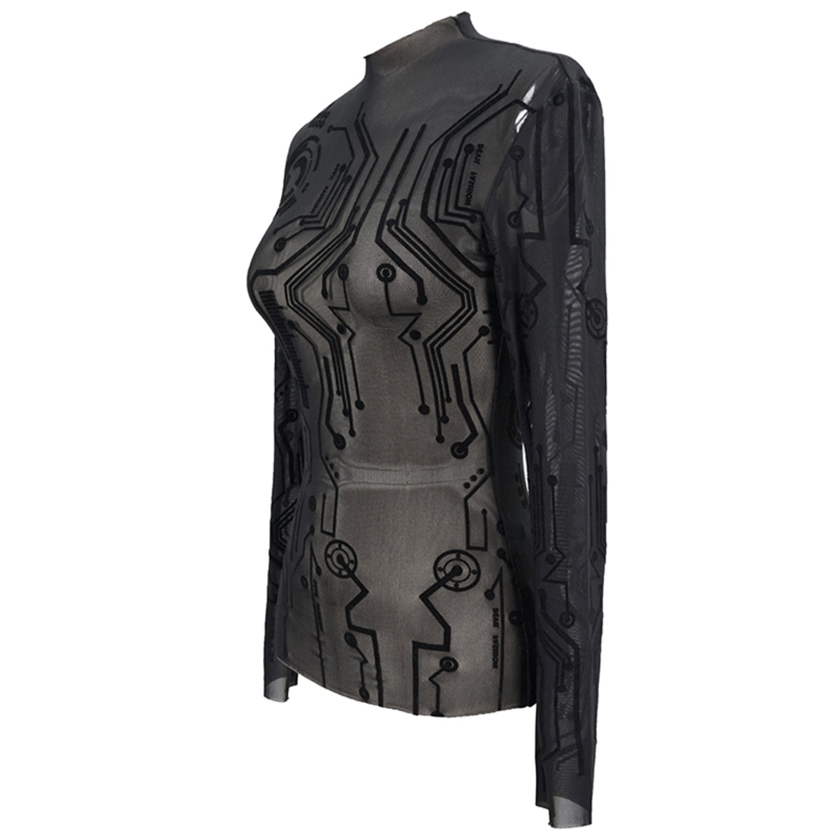 Abstract Sheer Top