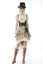 Steampunk Dovetail Cream Skirt