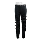 Ragged Punk Buckle Trousers