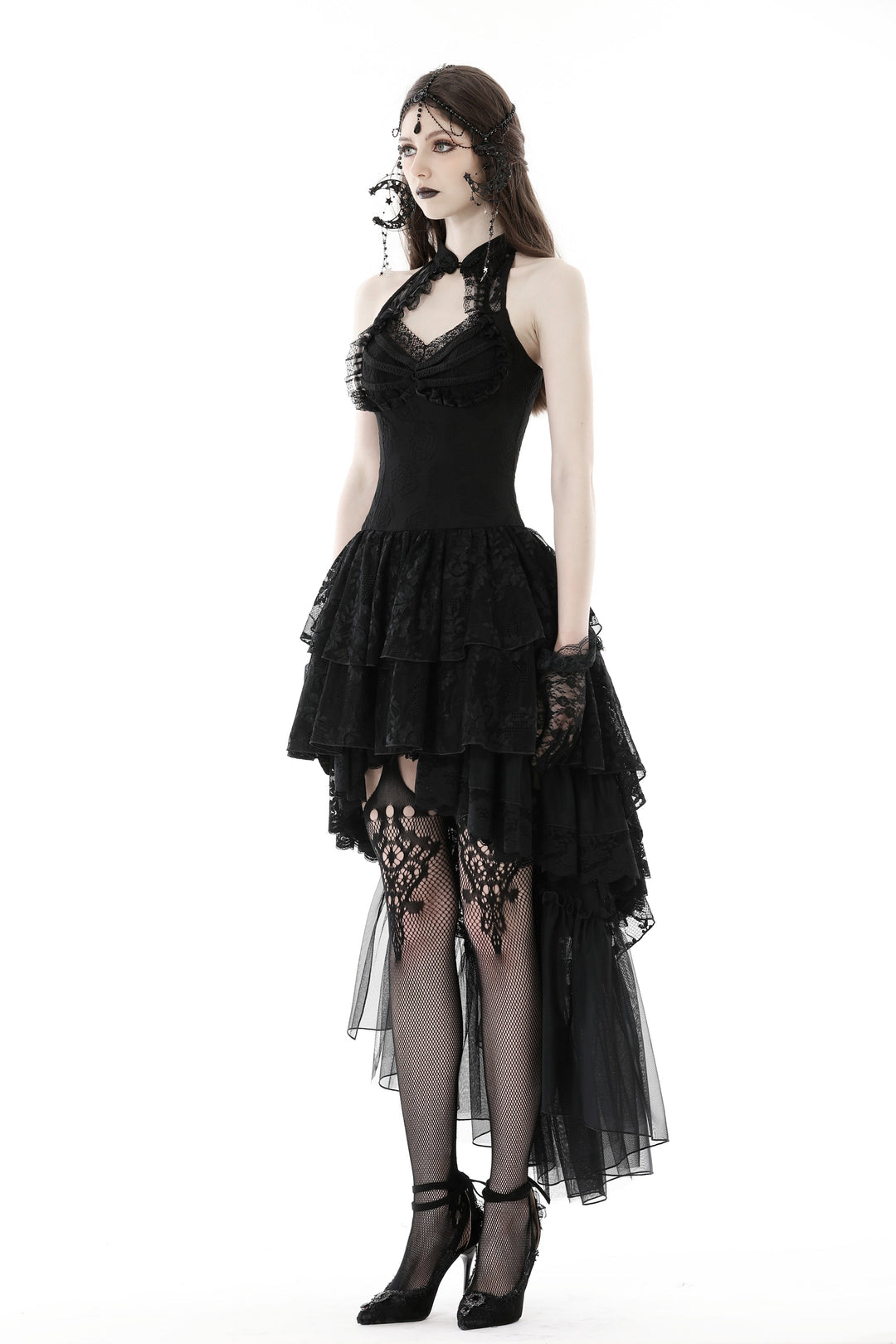 Halter Neck Cutout Cocktail Dress