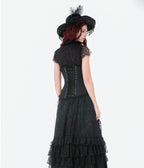 Lace Hem Long Corset