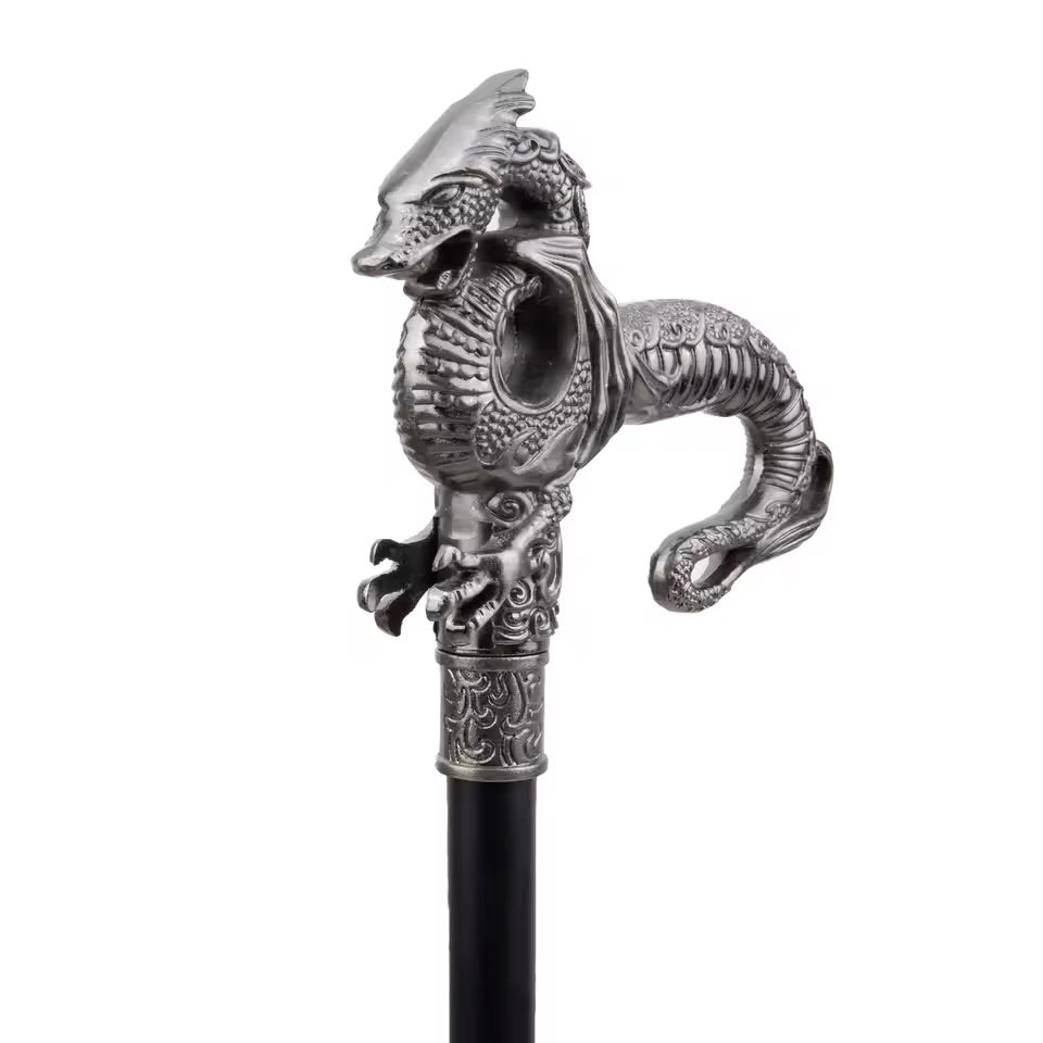 Silver Dragon Body Cane