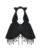 Star Hooded Cat Ear Capelet