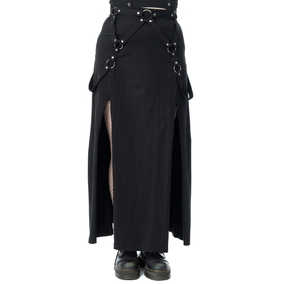 Split Maxi Amaranth Skirt