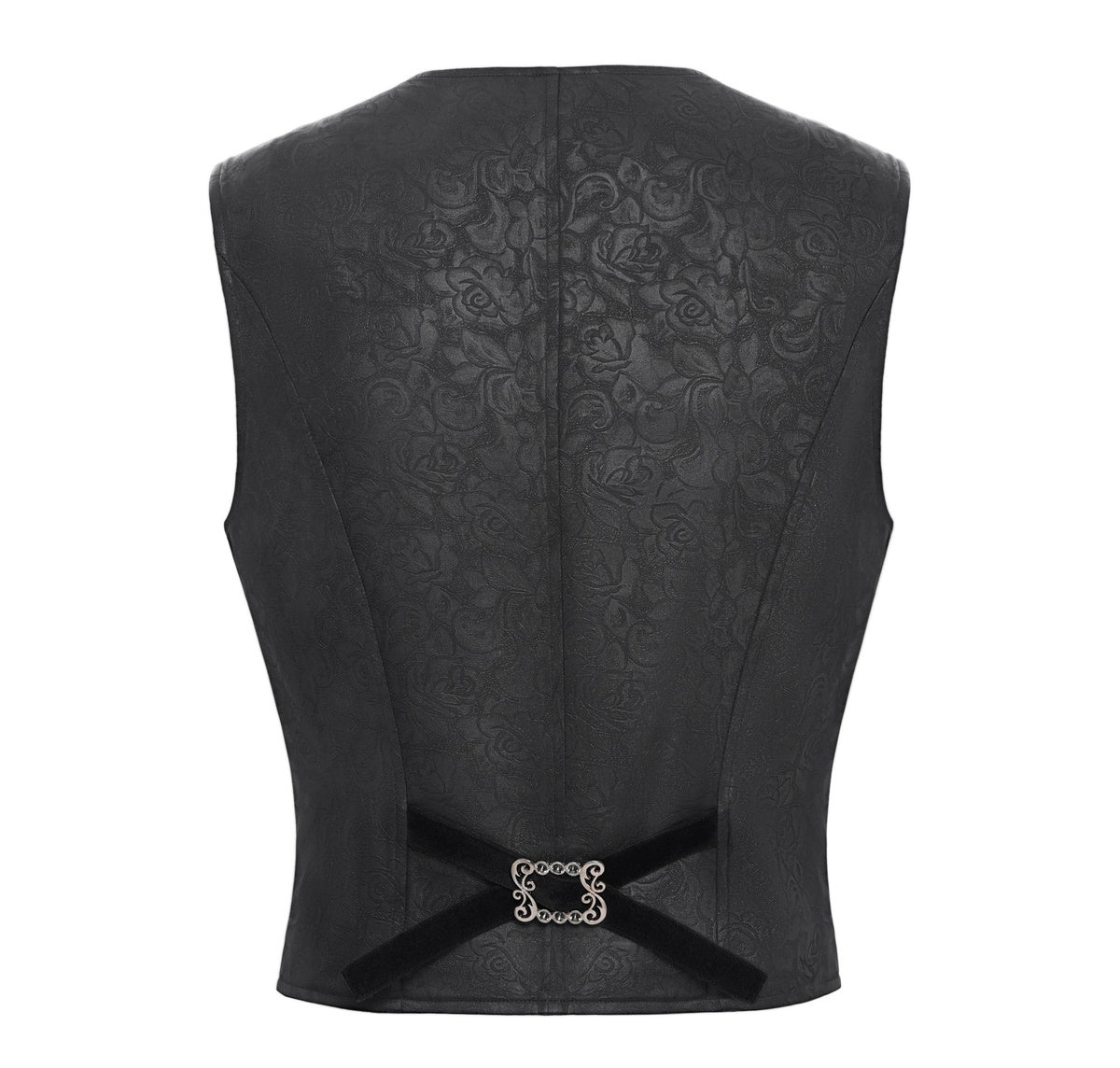 Rose Print Crucifix Waistcoat