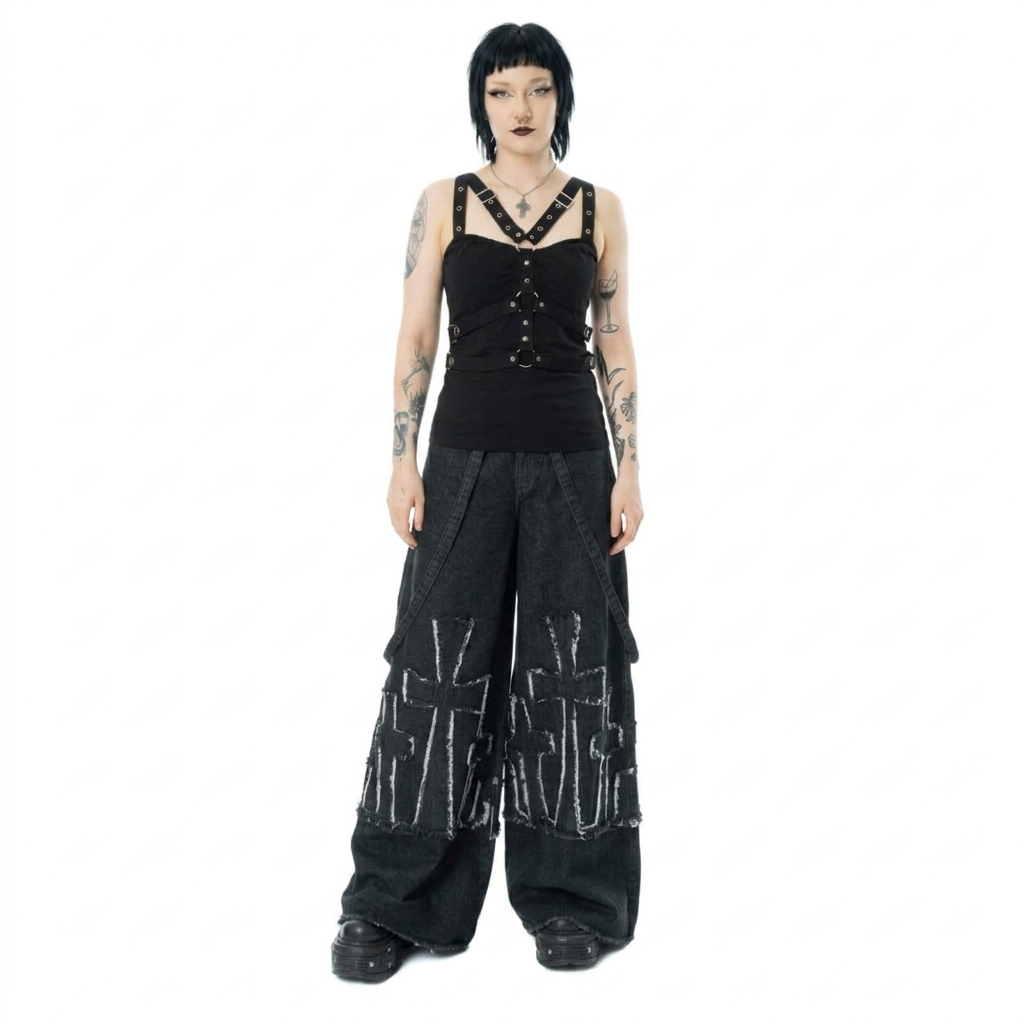 Eyelet Strap Casual Vest Top