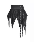 Studded Flap Mini Skirt
