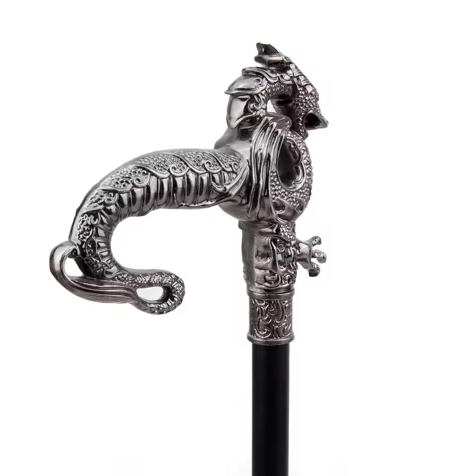 Silver Dragon Body Cane