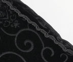 Ribcage Coffin Shape Velvet Cushion