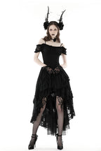 Elegant Dovetail Hi-Lo Bardot Dress
