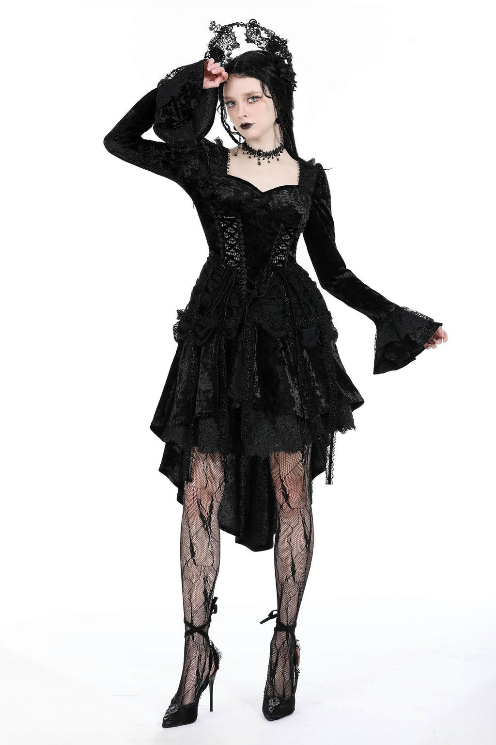 Velvet Corset Design Dovetail Dress