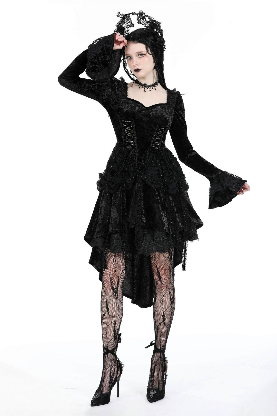 Velvet Corset Design Dovetail Dress