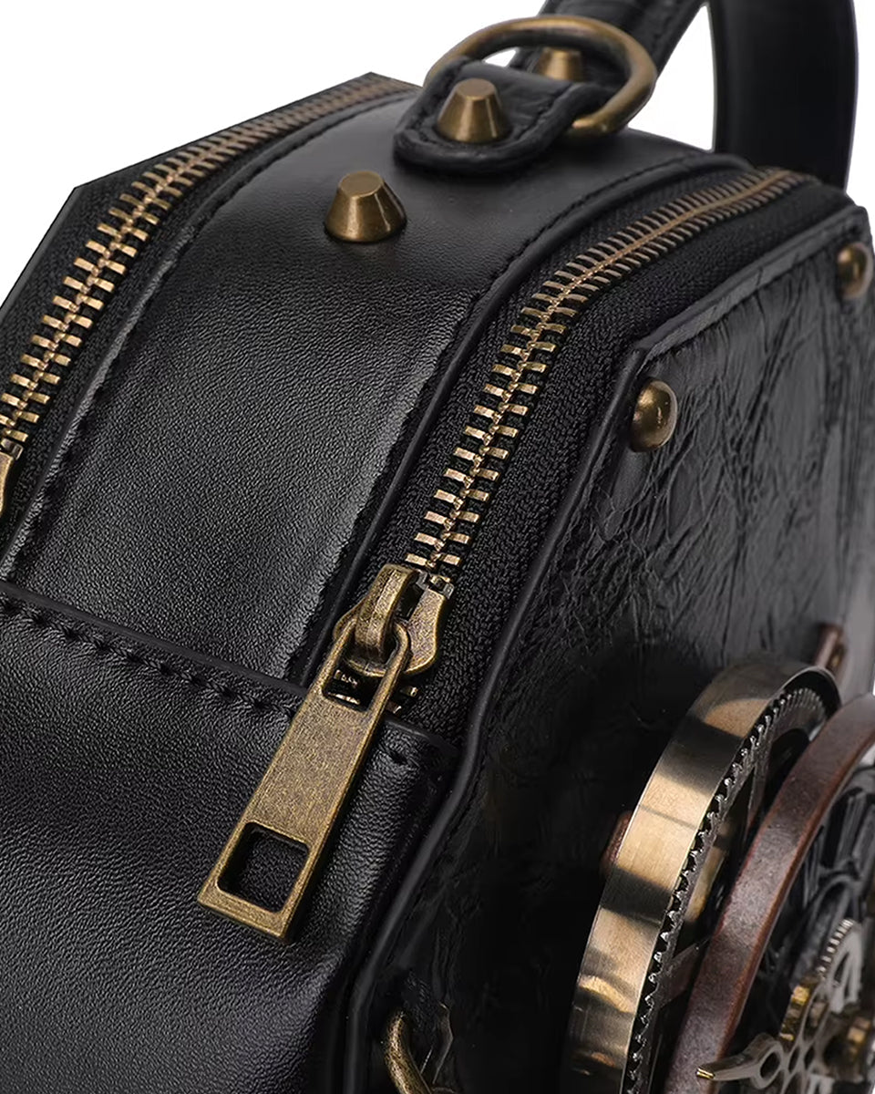 Steampunk Octagon Clock Bag