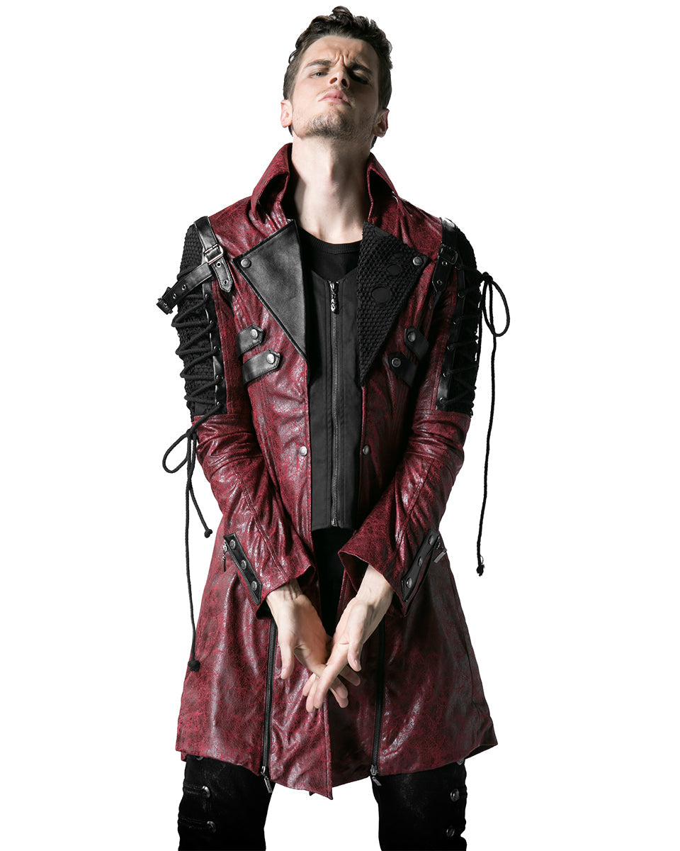 Mens Red Dystopian Jacket