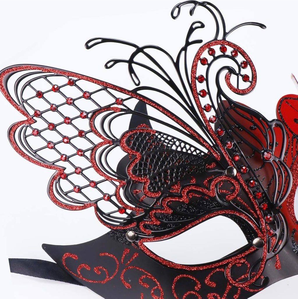 Red Butterfly Masquerade Mask