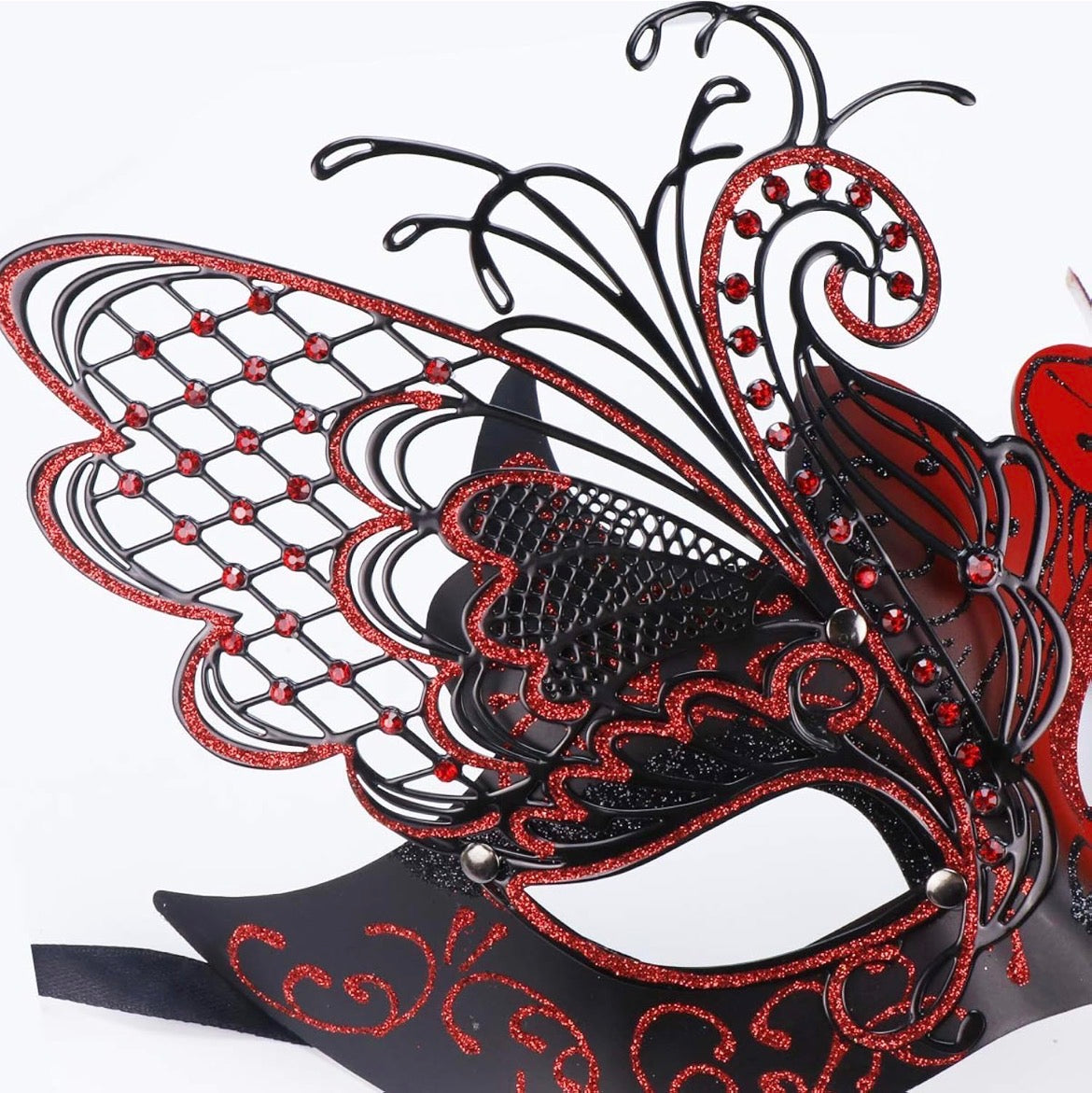 Red Butterfly Masquerade Mask