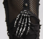 Thigh Net Skeleton Hand Shredded Leggings