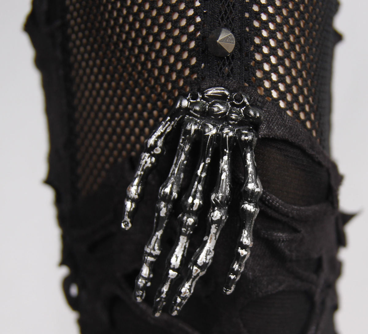 Thigh Net Skeleton Hand Shredded Leggings