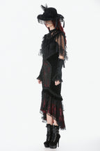 Sheer Mesh Laced Capelet