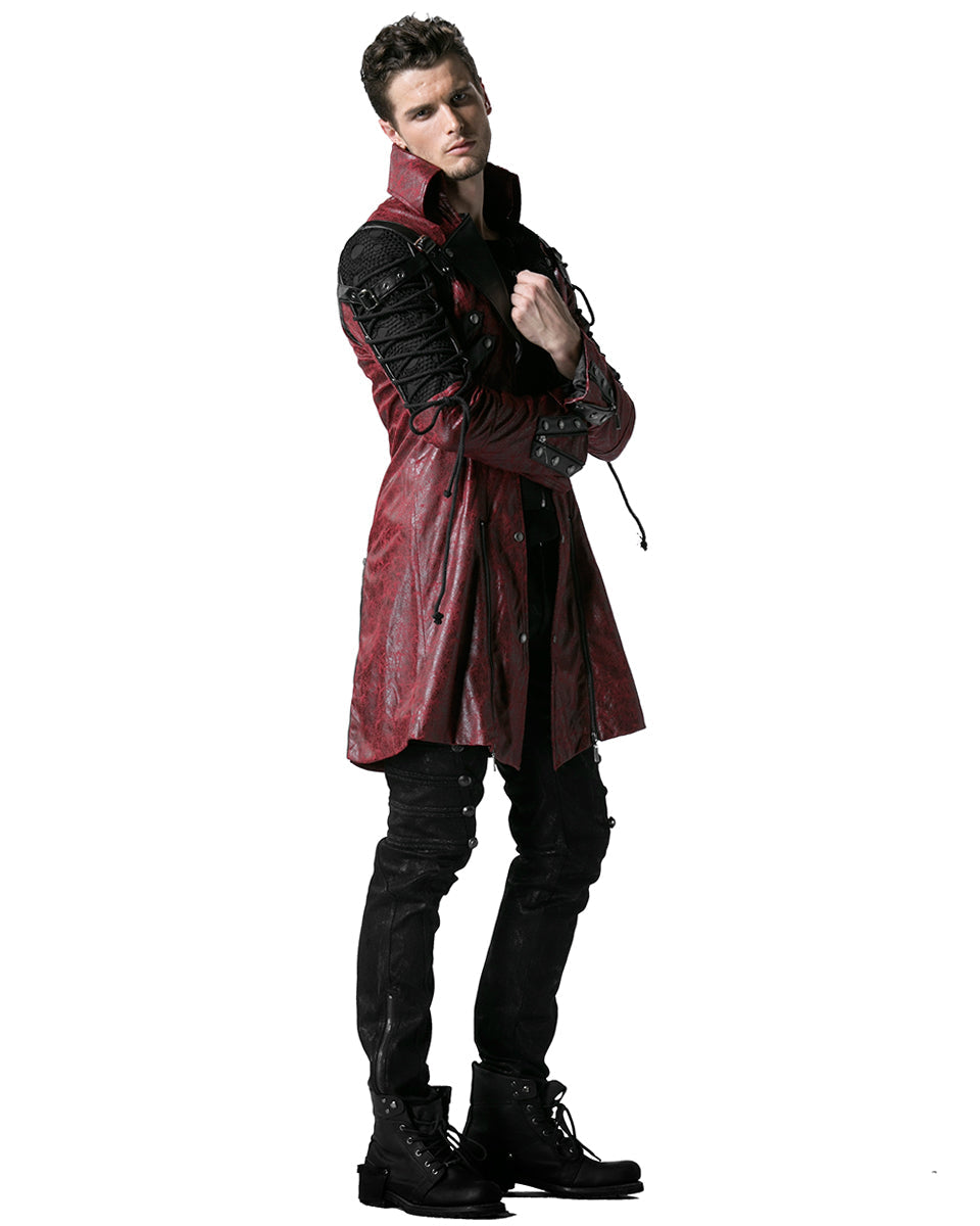 Mens Red Dystopian Jacket