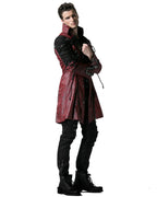 Mens Red Dystopian Jacket