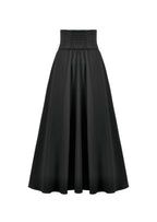 Panel Split Floral Net Maxi Skirt