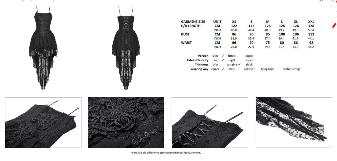 Strap Lace Trail Mini Dress