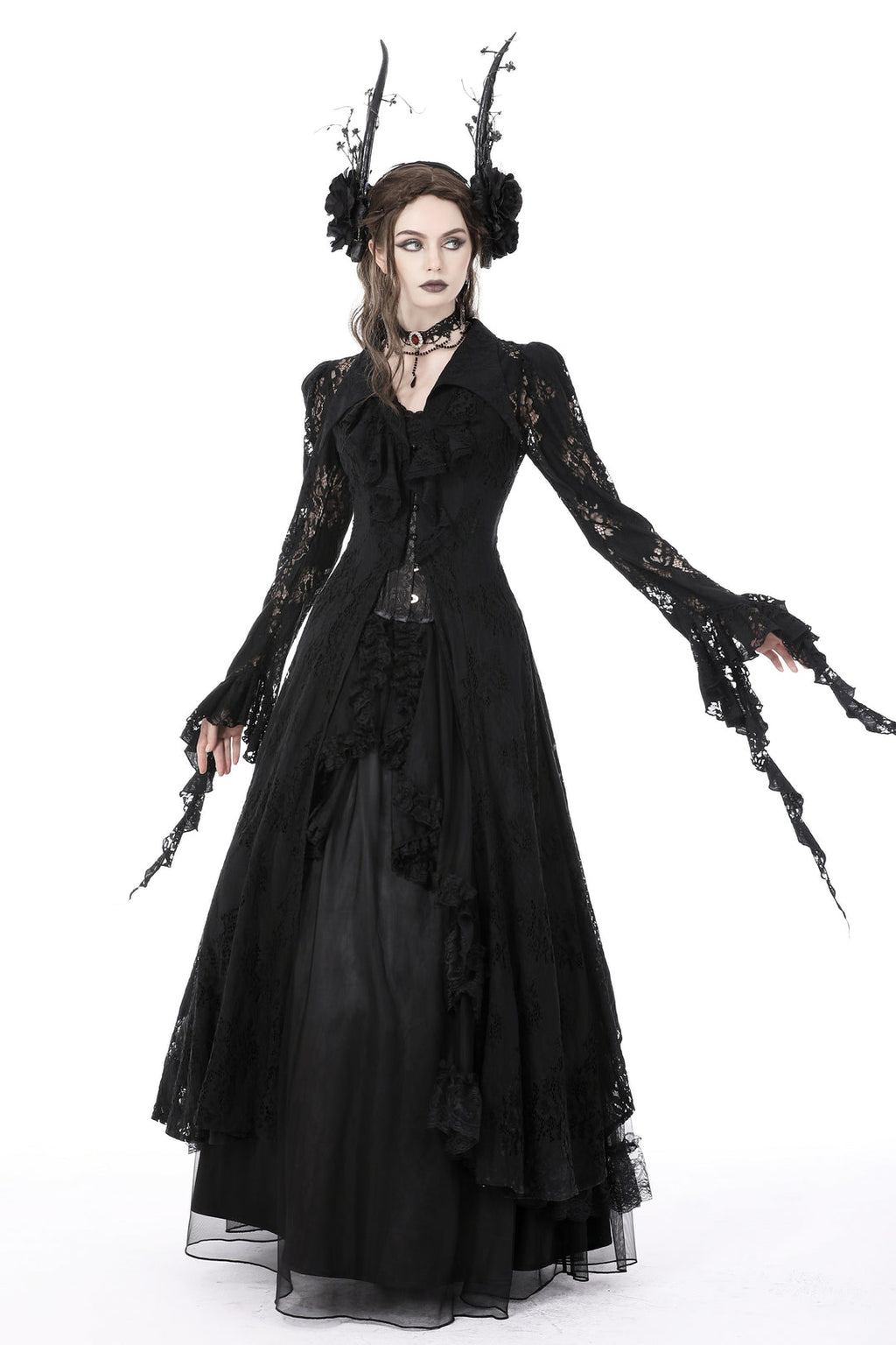 Gothic Lace Jacket Dress