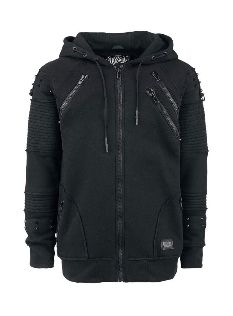 Unisex Spiked Zip Hoody