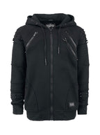 Unisex Spiked Zip Hoody